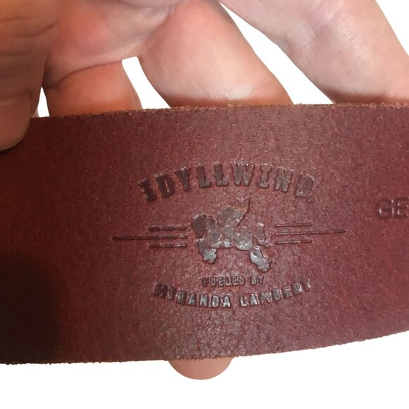 IDYLLWIND M. LAMBERT Womens XL (39-43) Brown Leather Concho Belt main image 14